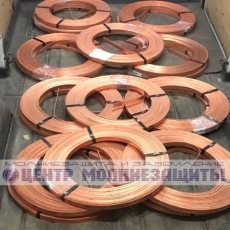 Полоса омедненная 30х4 мм в бухте