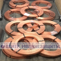 Полоса омедненная 30х4 мм в бухте